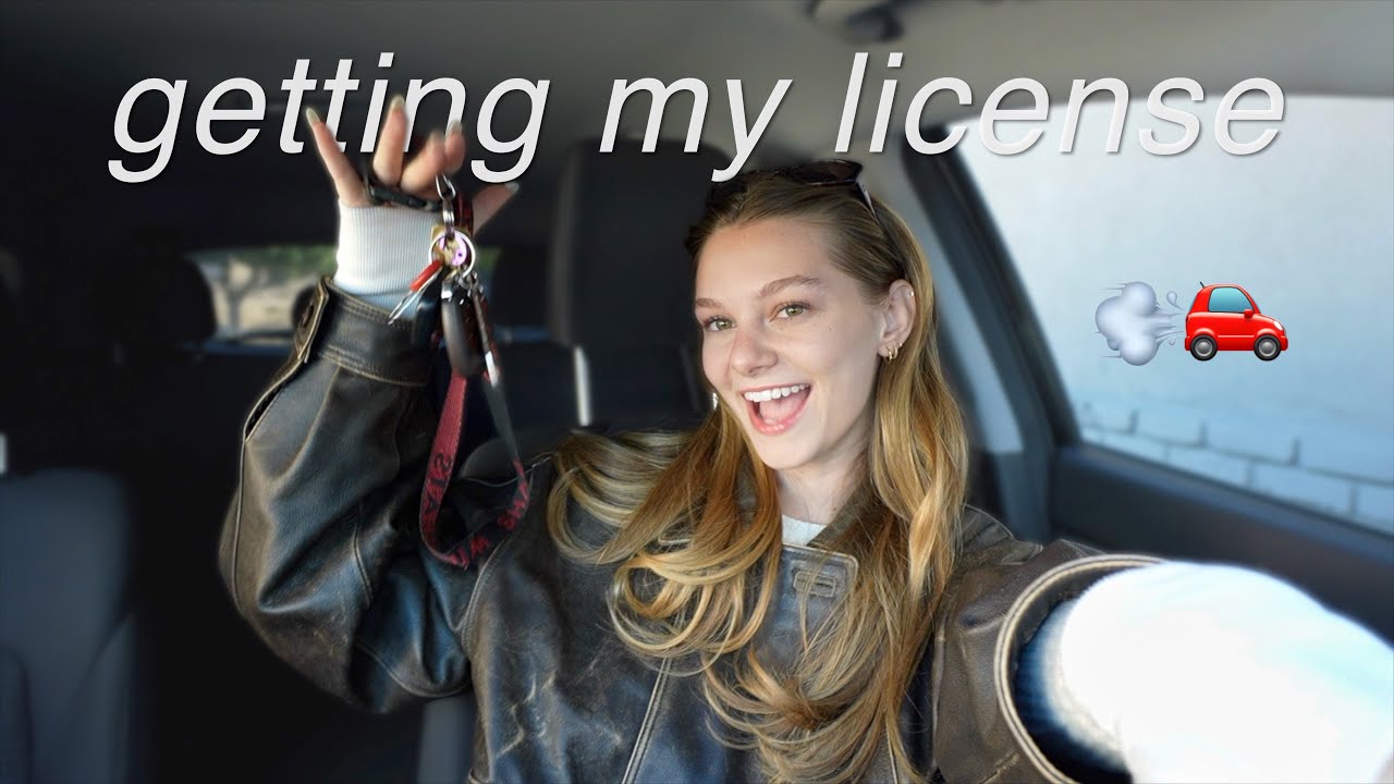 getting over my fear of driving and FINALLY getting my license at 22 years old