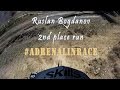 Adrenaline race. Second place run. Downhill track.