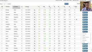 DORA scores and report page overview (ELA/Reading)