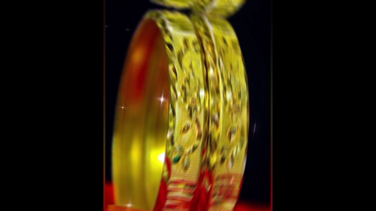 yellow gold bangles design # gold kangan