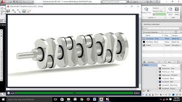 AutoCAD 3D Modeling – Crank Shaft Tutorial – 4 Stroke Engine - Part 2