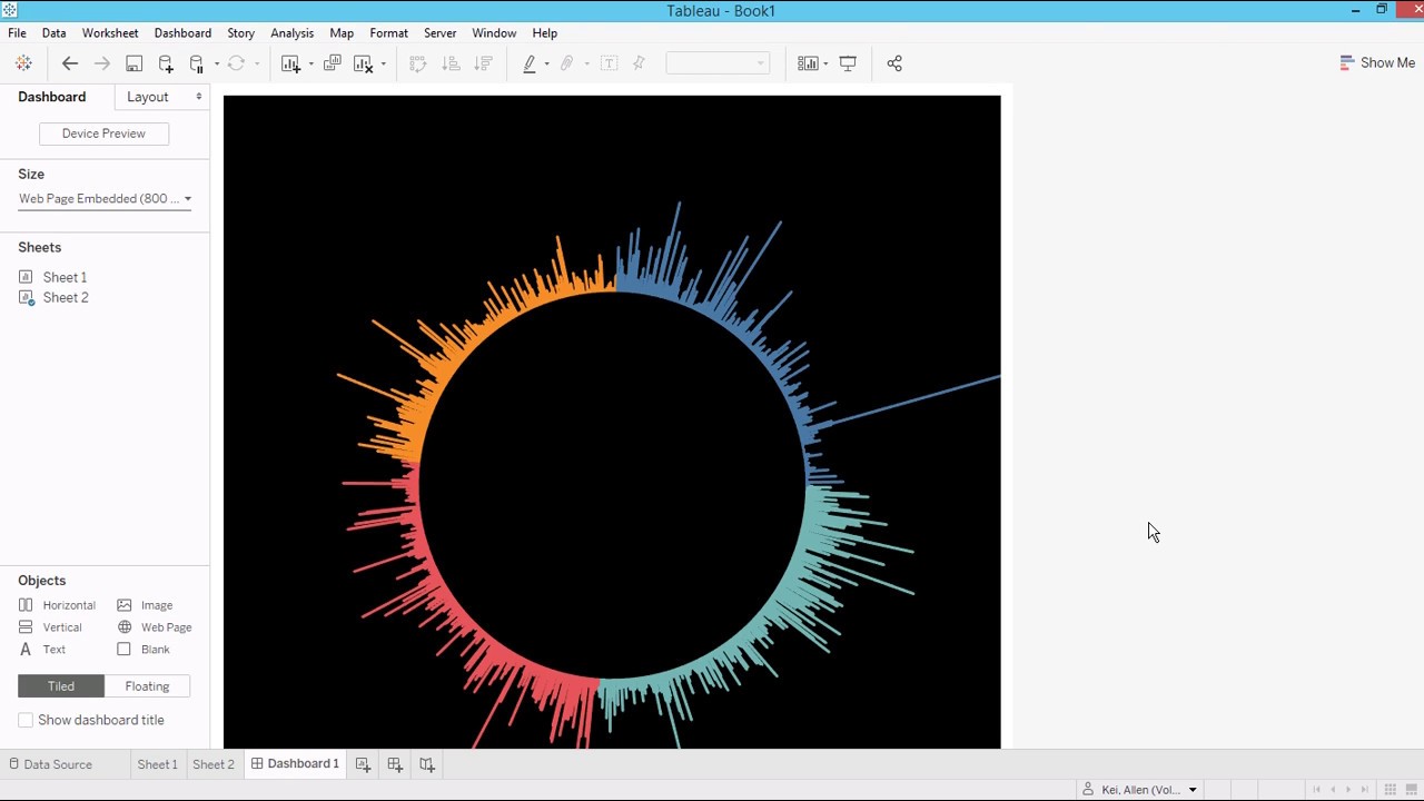 Tableau Radial Pie Gauge Chart Tutorial