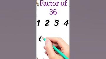 factors of 36 #shorts