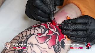 Traditional Tattoo Time Lapse |  14RS Cartridge Needle