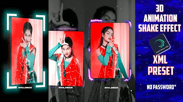 Main rang sharbaton ka Xml | Alightmotion XML preset | @beautykhan8785 #3danimation #beautykhan