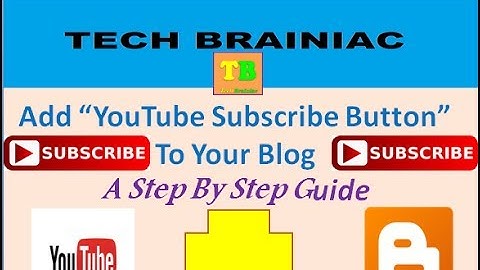 Add "YouTube Subscribe Button" to your Blog