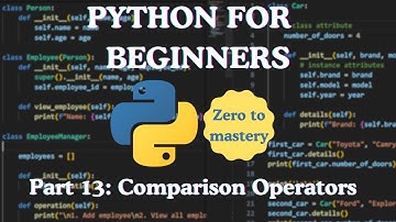Python for Beginners — Part 13: Comparison Operators