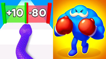 Snake Run Race VS Punchy Race Max All Levels Gameplay Android,iOS NEW UPDATE