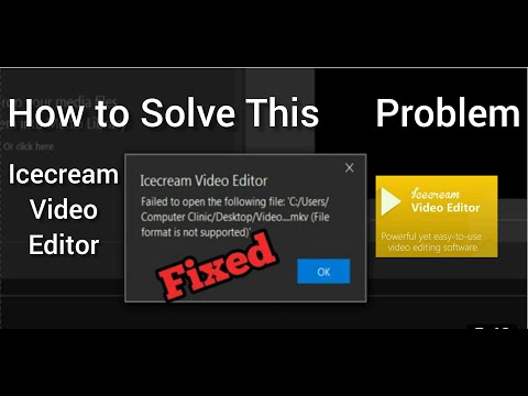 Icecream Video Editor Not Working/ Solution For Icecream Video Software .