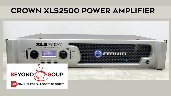 Crown xls 2000 power amplifier review năm 2024