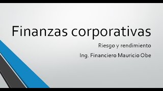 Finanzas corporativas (Clase 2)