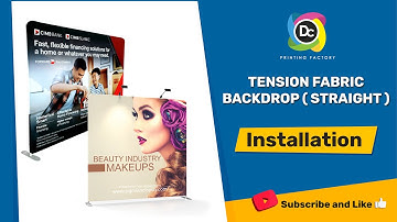 How To Setup Tension Fabric Backdrop ( Straight ) - DC Printing Factory
