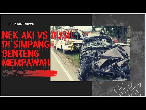 (Video dan Foto) Kecelakaan di Simpang Benteng Mempawah, Rush Tabrak