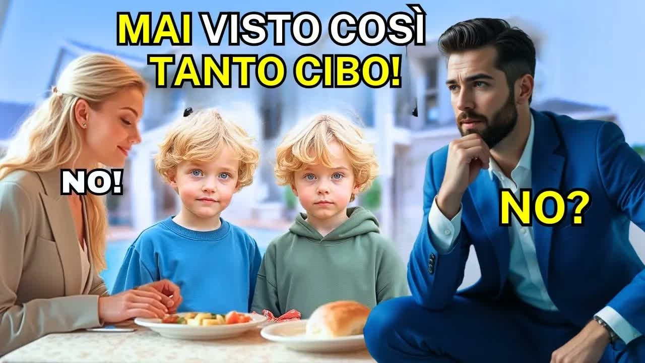Milionario Piangeva per Non Avere Figli — Finché Due Gemelli Affamati Bussano e Gli Somigliano!