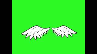 Gacha flapping angel wings green screen free to use no credit needed