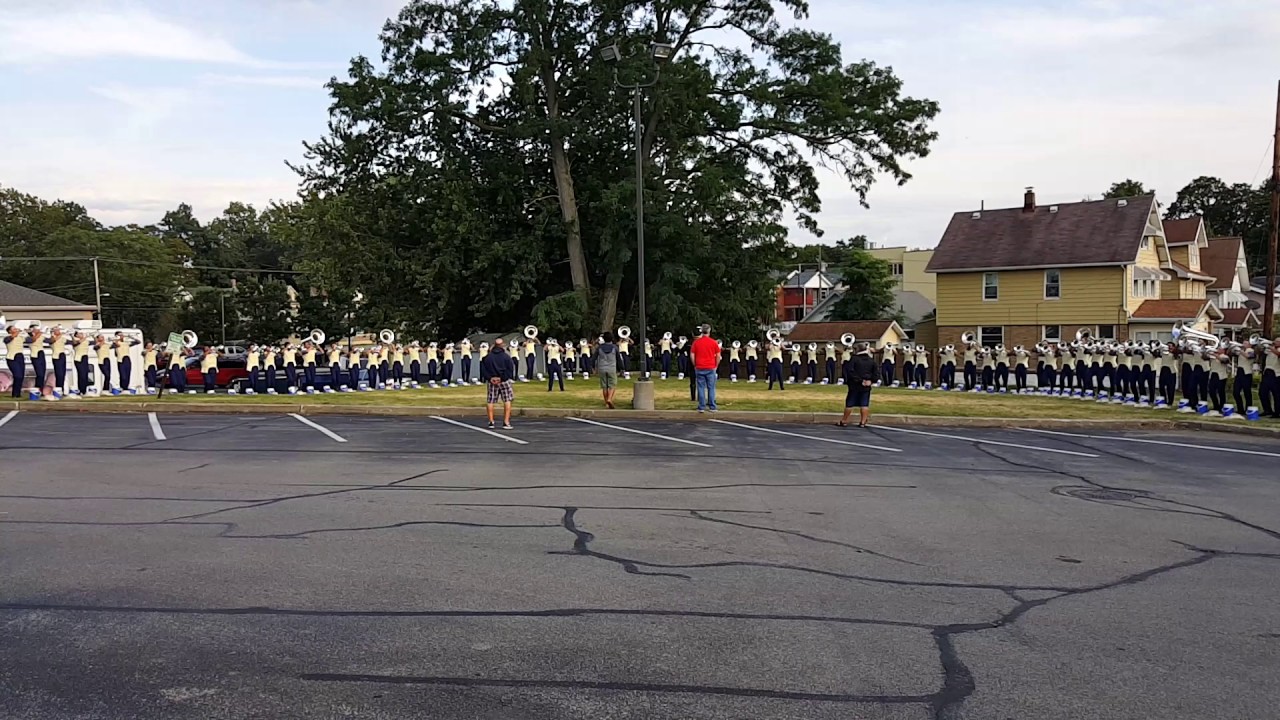 Troopers Drum and Bugle Corps practice in Erie PA Lake Erie Fanfare 2