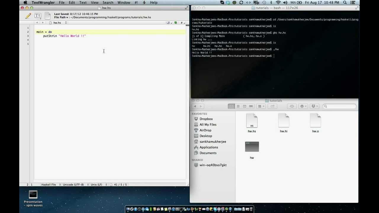 Haskell tutorial 1 - YouTube