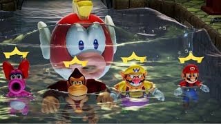 Mario Party Superstars Battle Minigame - Mario vs Birdo vs Wario vs Donkey Kong ( Master CPU)