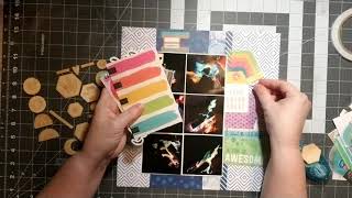 Day 24 Scraptember and 30 days of sketches/Scrapbook Process Video