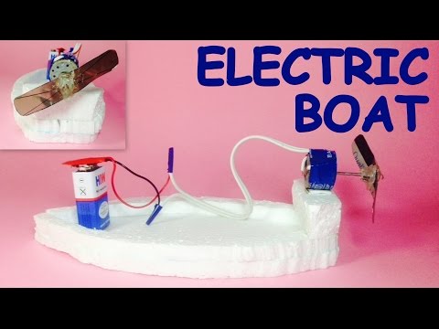 How To Make A Simple Toy Boat With DC Motor At Home