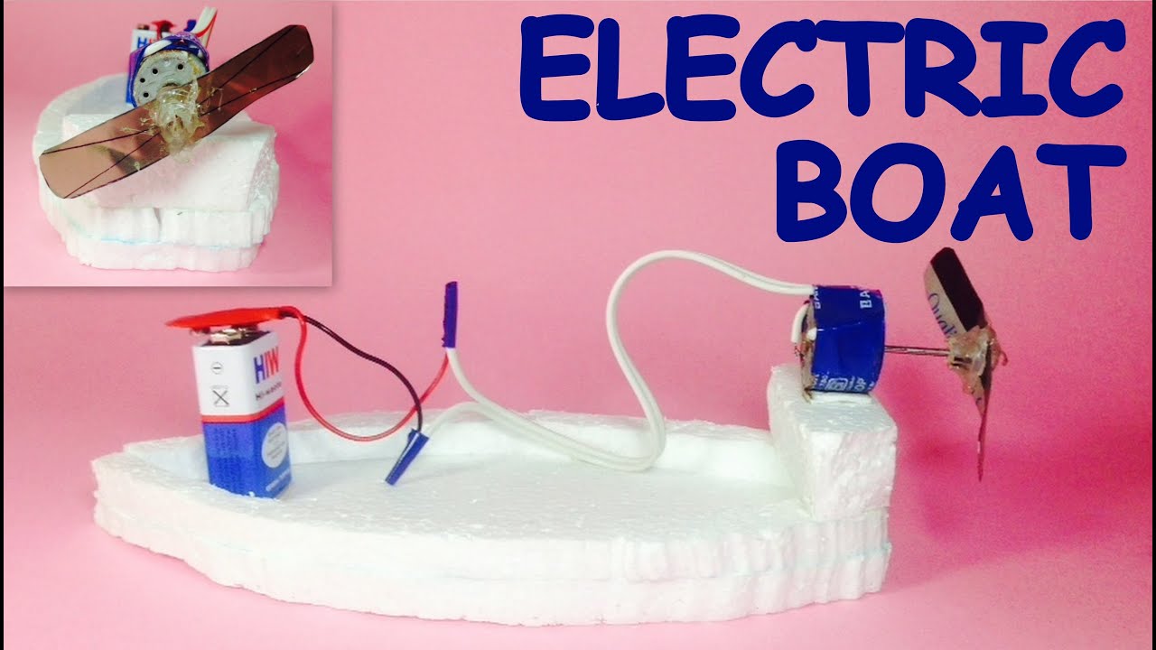 how to make a simple toy boat with dc motor at home - youtube