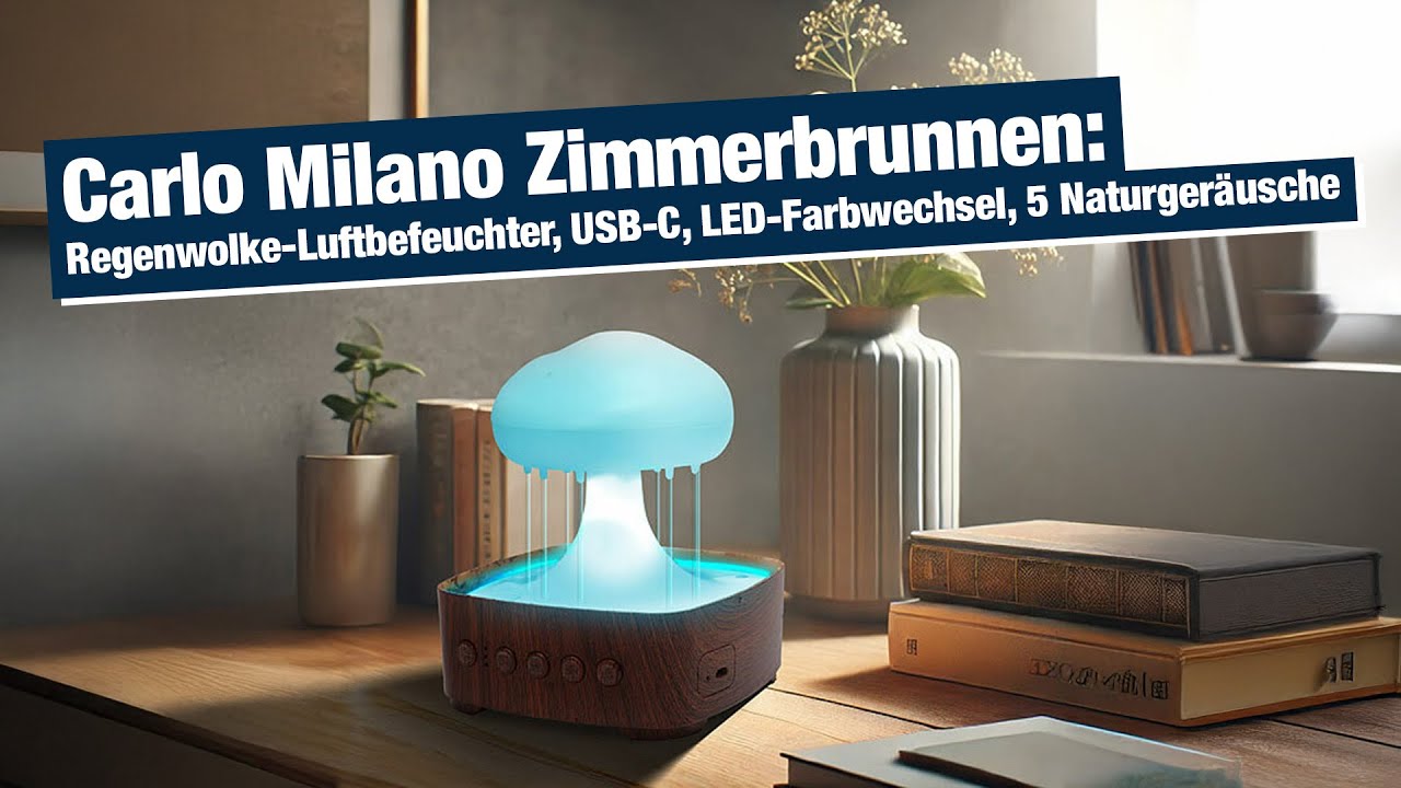 Umidificatore Ultrasonico Silenzioso 2 Litri – Con Display Digitale, Doppia Uscita E Luce Notturna, Per Camere, Uffici E Piante, Dimensione 13.6x13.6x19.5 Cm