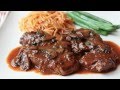 Beef Medallions with Caramelized Tomato Mushroom Pan Sauce - Beef Tenderion Medallions