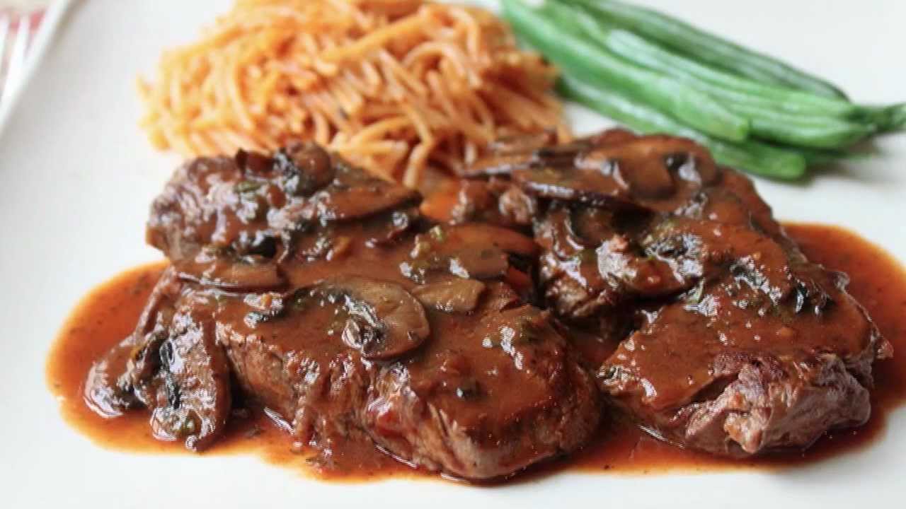 Beef Medallions with Caramelized Tomato Mushroom Pan Sauce - Beef Tenderion Medallions | Food Wishes