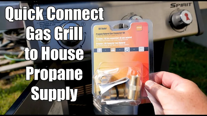 Quick Connect Our Propane Grill (Weber) to House Propane Supply (500 Gallon Tank)