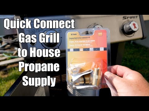 Quick Connect Our Propane Grill (Weber) to House Propane Supply (500 Gallon Tank)