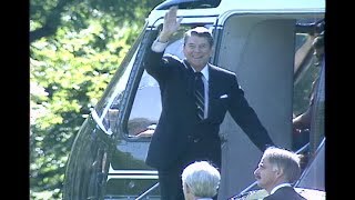 President Reagan's Departure via Marine One on September 14, 1988