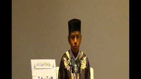 المتسابق أحمد حامد عثمان حسن من مكتب أوقاف سبها في نصف القرآن الكريم