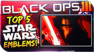 TOP 5 BEST "STAR WARS EMBLEMS" IN BLACK OPS 3! Most Creative Emblems EVER! (BO3 Top 5 Emblems)