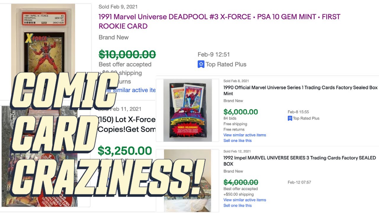 Comic Card Craziness! Plus, X-Force #1 and the insane prices for Deadpool cards, Kid Colt & Dr. Doom