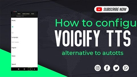 How to configure Voicify TTS as an alternative to #AutoTTS with #ScreenReader on your smartphone.