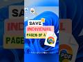Save or Print individual pages of a PDF. #pdf