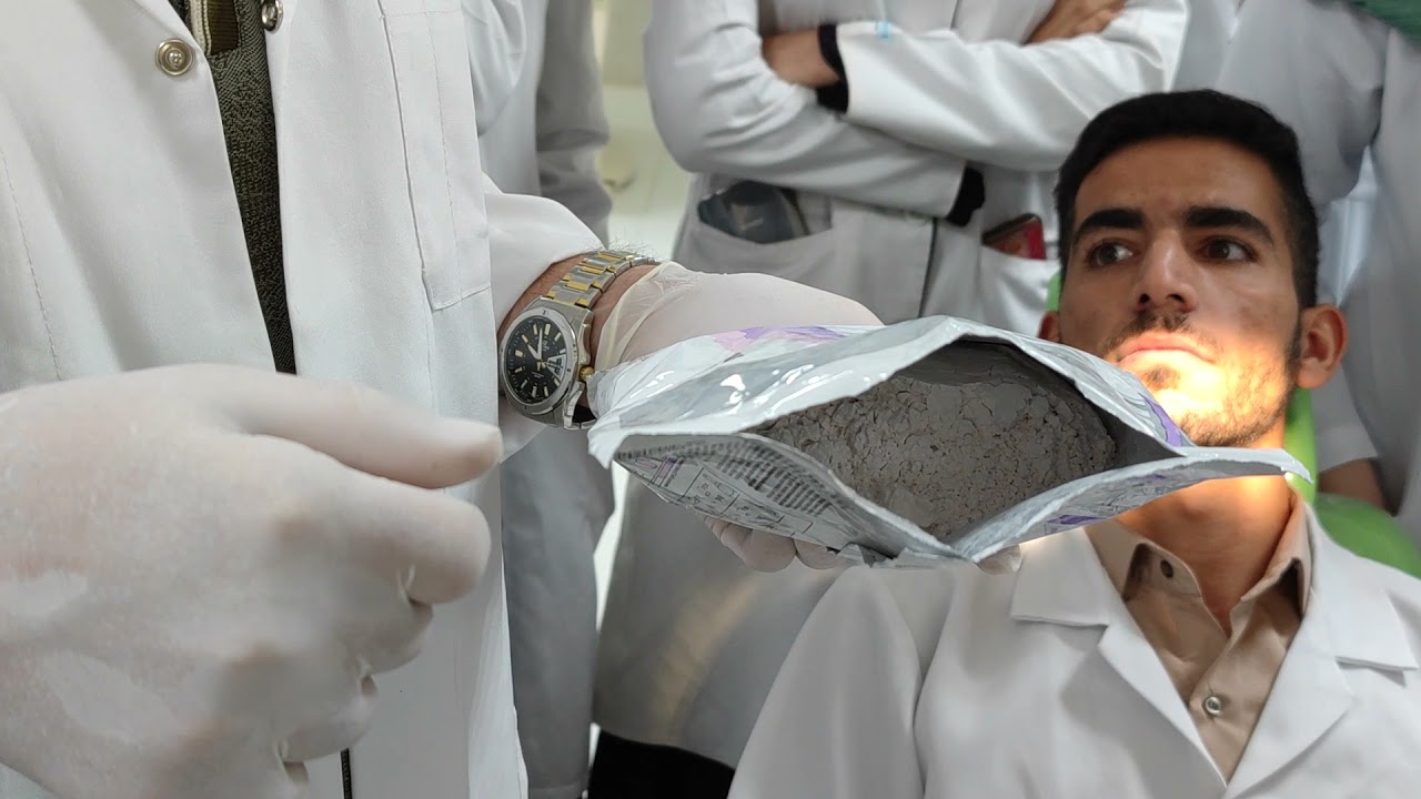 عيادة الصناعة عمل الـpartail denture من الصفر كلية طب الاسنان