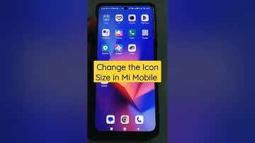 how to change Icon Size in Mi Mobiles #Mi #Redmi #shorts #homescreen #icon #iconsize