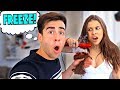 FREEZE CHALLENGE With GIRLFRIEND For 24 HOURS! *Gone Too Far*