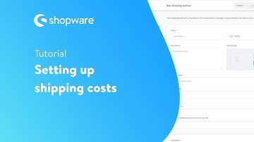 Setting up shipping costs (Shopware 6 Tutorial EN)