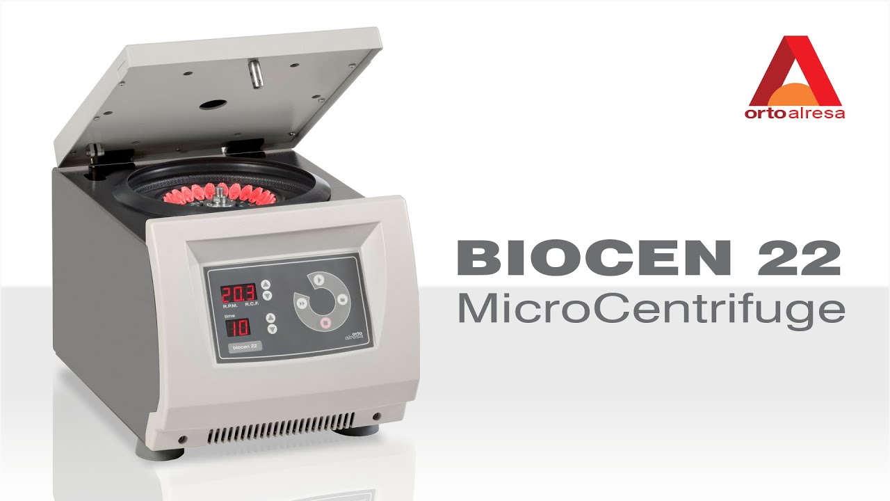 Biocen 22 Orto Alresa Micro Centrifuge operation
