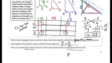 7.3: Similar Right Triangles