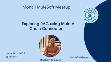 Exploring RAG using Mule AI Chain Connector