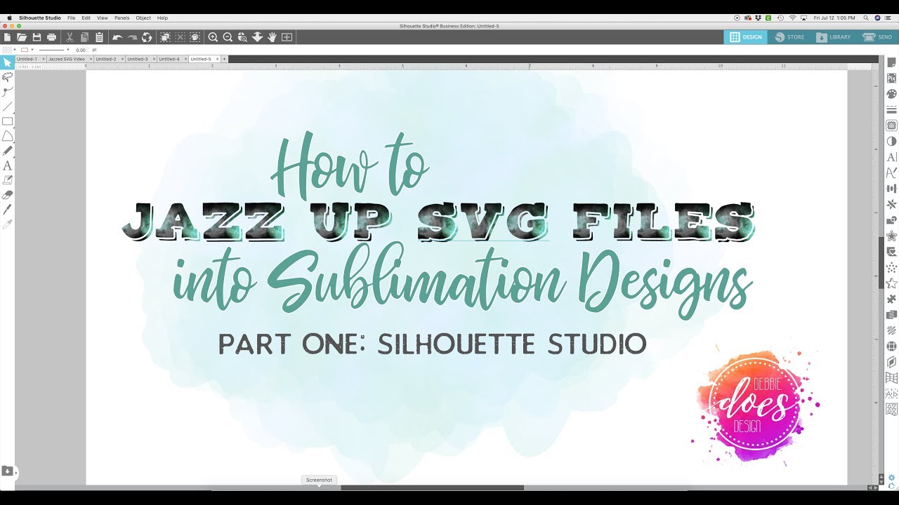 Download How To Jazz Up Svgs For Sublimation Part One Silhouette Studio Youtube