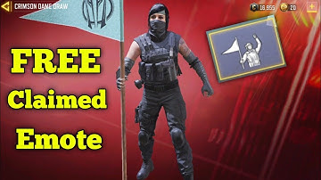 GET NEW FREE Claimed Emote in cod mobile | how to get free emote in codm | NEW Redeem Code