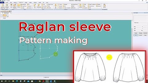 Gerber tutorial  how to raglan sleeve pattern making  -CAD