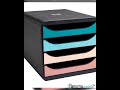 EXACOMPTA - Cassettiera big box 4 cassetti multicolore skandi - 310606D