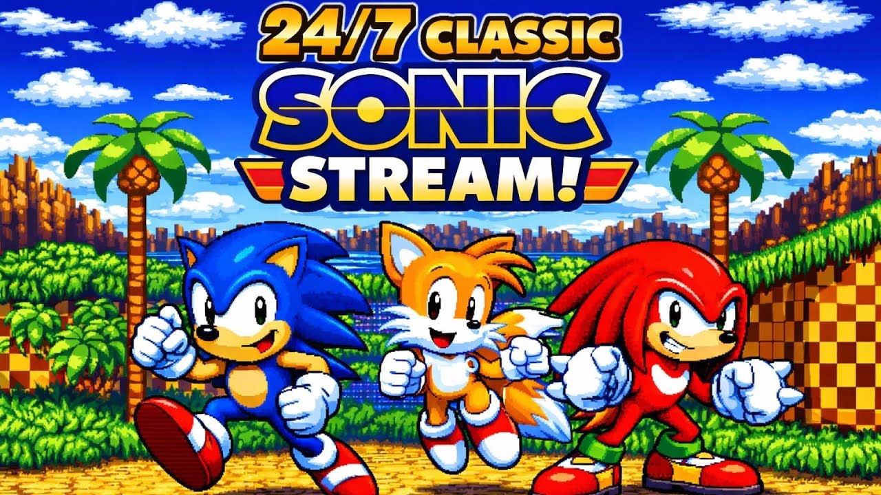 Classic 2D Sonic the Hedgehog - 24/7 - Sonic 1, 2, CD, 3 +Knuckles, Mania + Great Fan Games