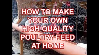 Poultry feed ingredients formulation making machine feeding system
mill mixer machin...