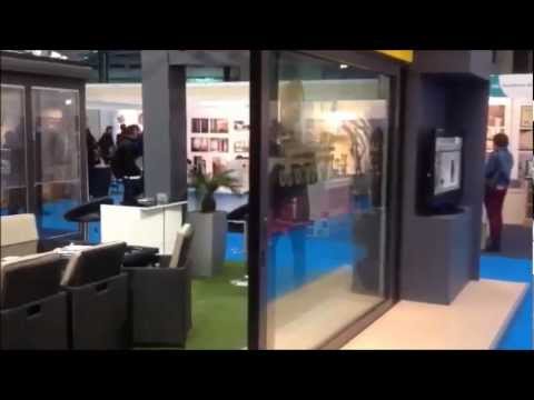 Demonstration of Sunparadise's Thermoslide80 at NHIS 2012 in Olympia, London